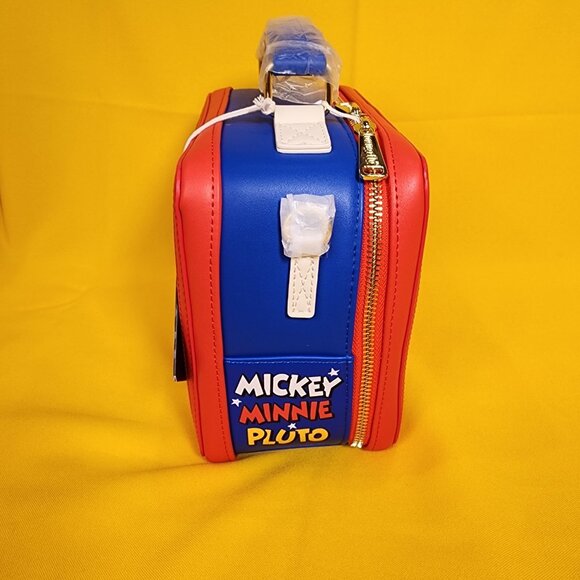 Loungefly Disney Mickey and Friends Classic Lunchbox Crossbody Bag NEW - Picture 3 of 12